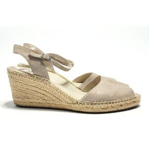 Abeo Tan Espadrille Wedge Sandals